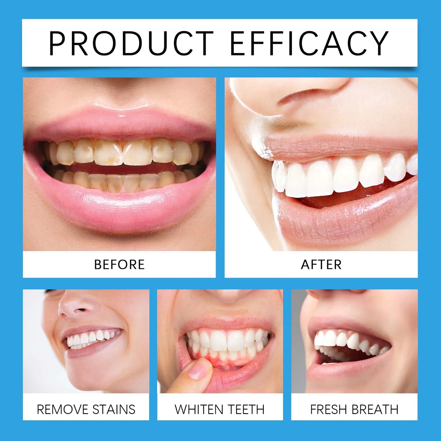 Teeth Powder Remove Plaque Stains Toothpaste Deep Cleaning Fresh Breath Oral Hygiene Dental Tools Teeth Care Toothpaste Powder